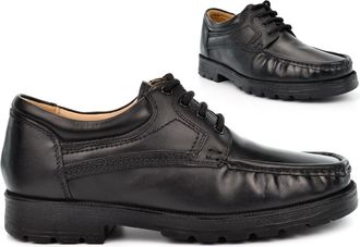 Generic Mens Real Leather Shoes Boys School Shoes Size 6 Boys Shoe Size 7 Casual Shoe Lace Up Leather Upper Comfort Work Sizes 6-12 Black 11 UK