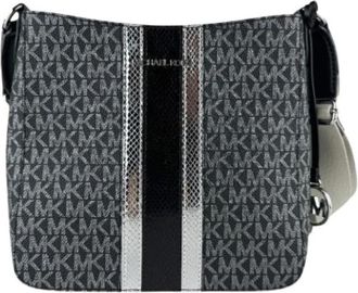 Michael Kors Pre-owned Coated Canvas Shoulder Bag - Dames - Vintage Schoudertas - Zwart - ONE Size - Leer - Vintage