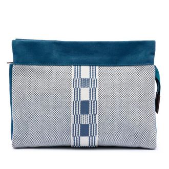 Herm&egrave;s Pre-owned Hermes Toile Trousse de Voyage Jimetou PM Unisex KTW6GRPUKU4P9844