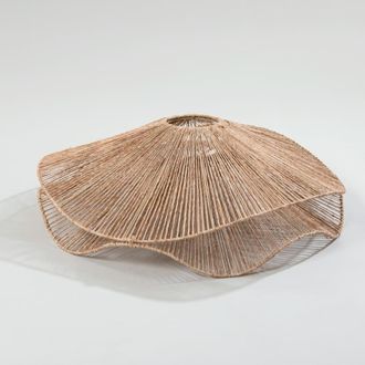 Maisons du monde Pantalla de l&aacute;mpara de techo de cuerdas de yute