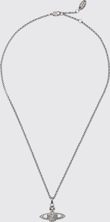 Vivienne Westwood Collana in ottone con pendente Orb e cristalli