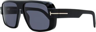 Tom Ford Mens Turner Sunglasses TF1101 01A Black 58mm