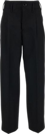 Ami Straight Broeken - Dames - Straight fit broeken - Zwart - XS - Wol - Broeken