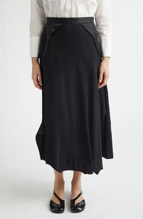 Undercover Mixed Media Skirt in Black at Nordstrom, Size 3