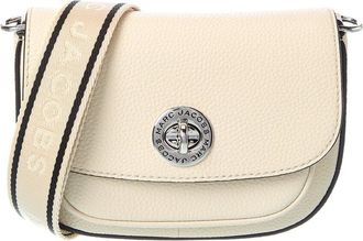 Marc Jacobs Signet Turnlock Small Leather Saddle Bag