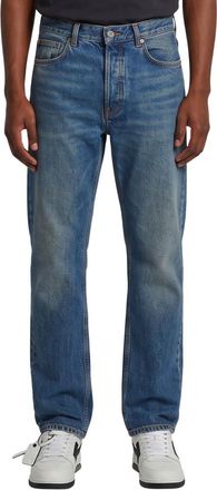 Off-white Blue Slim Mid Rise Jeans