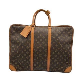 Louis Vuitton Vintage Weekend Bags, unisex, Brown, ONE SIZE, Pre-owned Leather Trimmed Travel Bag
