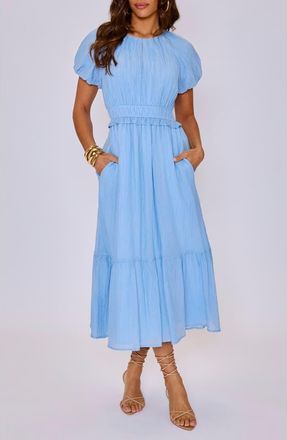 VICI Collection Briar Puff Sleeve Dress in Cornflower Blue at Nordstrom, Size Medium