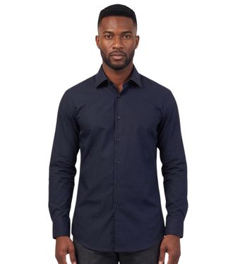 HUGO BOSS Blue Slim Fit Shirt