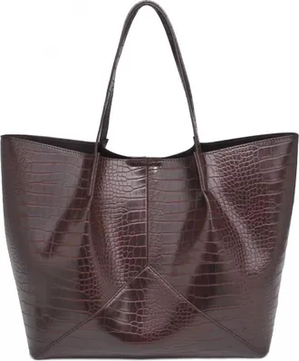 Urban Expression Womens Vita Tote Bag In Chocolate