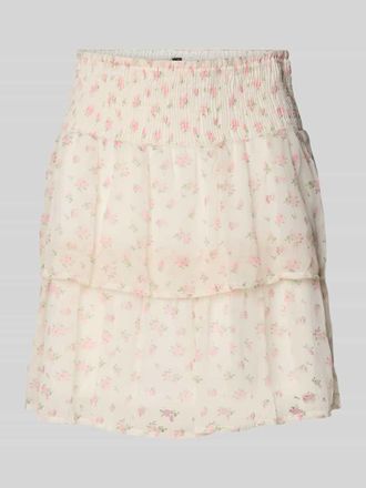 Vero Moda Ausgestellter Mini-Rock mit Allover-Muster Modell SMILLA in Offwhite, Gr&ouml;&szlig;e XS