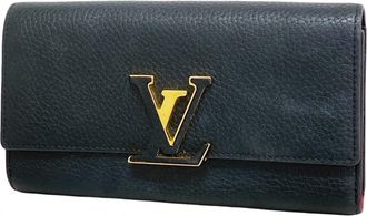 Louis Vuitton Noir Long Wallet (Bi-Fold) (Pre-Owned)