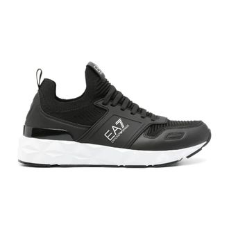 Emporio Armani Casual Sneakers - Heren - Sneakers - Zwart - 41 EU - Polyester - Schoenen