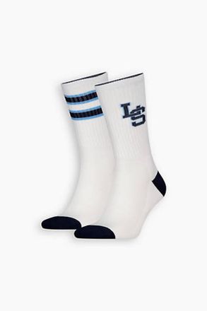 Levi's Calcetines Prep de altura est&aacute;ndar Levis: paquete de 2 pares - Hombre - 35 - Azul / Blue Combo