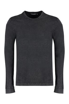 Dolce & Gabbana Long Sleeve Cotton T-Shirt