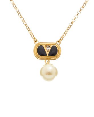 Valentino Ovalette Swarovski Necklace