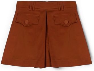 Motivi Dames, Korte broeken, Oranje, Maat: 2XS Katoen