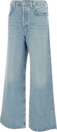 A Gold E Geregenereerde katoenen spijkerbroek- lichtblauw - Dames - Loose Fit Jeans - Blauw - W25 - Katoen - Jeans