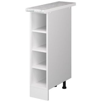 Vicco Mueble Bajo Estanter&iacute;a R-line, Blanco, 20 Cm Con Estantes Abiertos, Con Encimera Vicco
