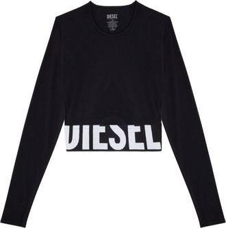 Diesel Black Logo Crew Neck Sweater