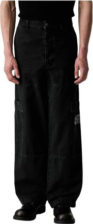 Off-white Script Cargo Broek - Heren - Wijde Broeken - Zwart - XL - Katoen - Broeken