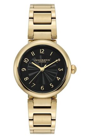 Olivia Burton Pembroke Quartz Bracelet Watch, 30mm in Black at Nordstrom