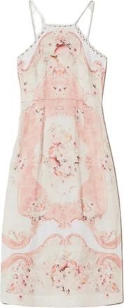 Twinset Avond- en ceremoniejurk - Dames - Casual kleedjes - Wit - XL - Linnen - Kleedjes