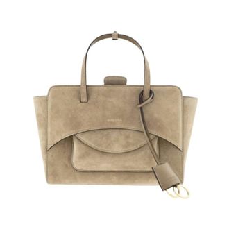 Hidesins Handbags, female, Brown, Size: ONE SIZE Flap M Suede