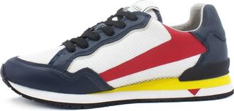 Guess Genova Sneaker - Heren - Sneakers - Veelkleurig - 43 EU - Leer - Schoenen