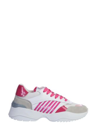 Dsquared2 White Lace Up Sneakers