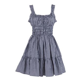 Michael Kors Summer Dresses, female, Black, Size: XS Abito corto a quadretti