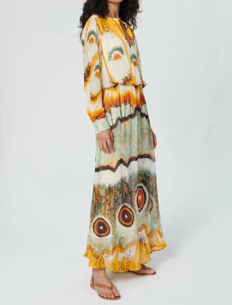 Chufy Layla Maxi Dress In Petal Skin Yellow