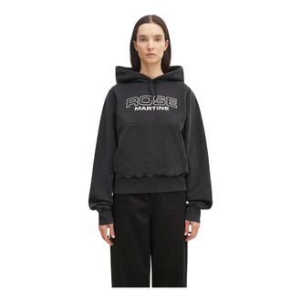 Martine Rose Felpa con cappuccio corta - - Sweatshirts & Hoodies - Donna - Nero - M