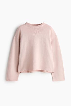 H&M Roll-edge Jumper in Light Dusty Pink at Nordstrom, Size Xx-Small