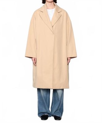 Gallego Desportes Womens Long Coat In Beige