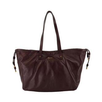 Isabel Marant Isabel Marant, Tote Bags, female, Red, Size: ONE SIZE Burgundy Leather Shoulder Bag