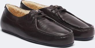 Jil Sander Hood leather lace-up shoes
