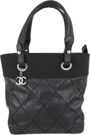 Chanel Pre-owned Matelasse Tote Bag - Dames - Vintage Shopper - Zwart - ONE Size - Leer - Vintage