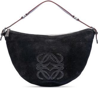 Loewe Pre-owned Loewe Suede Studded Anagram Hobo Ladies 130501