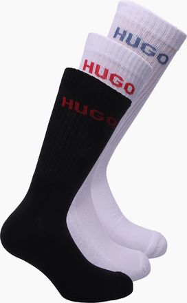 HUGO BOSS Mens 6 Pack of Quarter-Length Socks - Multi - Size: 6/5.5/7/6.5/7.5/8