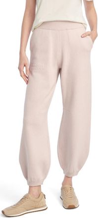 Favorite Daughter The Fatigue Sisters Barrel Leg Cotton & Cashmere Joggers in Blush Pink at Nordstrom, Size X-Large