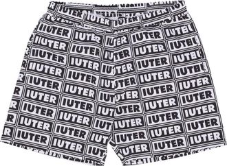 Iuter Witte Bermuda Zwembroek Shorts - Heren - Strandmode - Veelkleurig - M - Polyester - Badmode