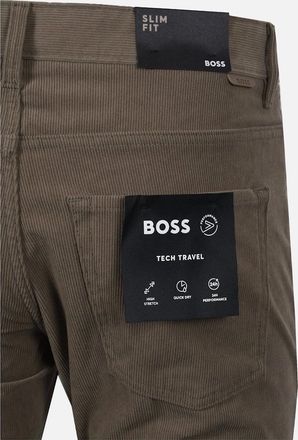 HUGO BOSS Mens BOSS Delaware Corduroy Trouser Open Brown - Size: 34
