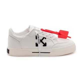 Off-white Sneakers, female, White, Size: 10 US Low Top Canvas Sneakers