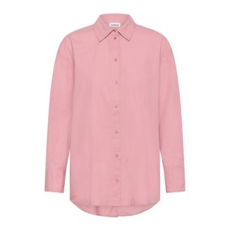 Soaked In Luxury Poplin Shirt in Polignac Style - female - Soaked in Luxury - Shirts - Pink - L - Blouses & Shirts