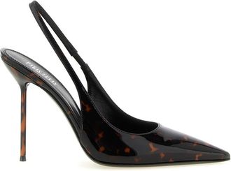 PARIS TEXAS Brown Lidia Slingback Pumps