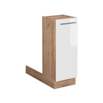 Vicco Isla De Cocina Fame-line, Blanco Alto Brillo, 30 Cm Sin Encimera