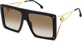 Carrera Sunglasses, female, Black, Size: 60 MM Black/Brown Shaded Sunglasses