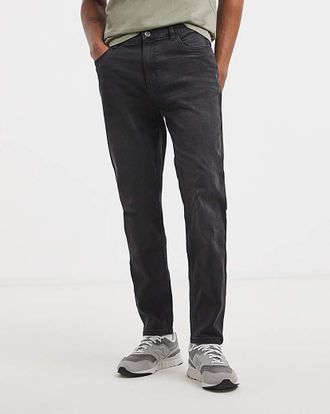 Jacamo Tapered Stretch Jeans Blackwash