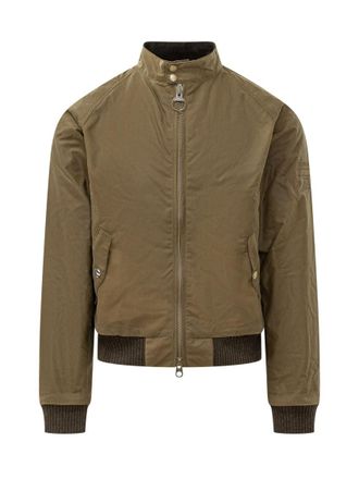Barbour Green Mandarin Collar Jacket